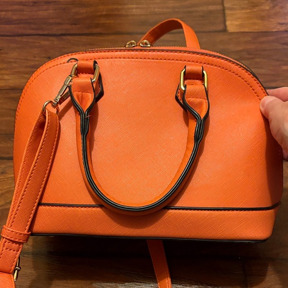 Orange Structured Handbag - Picture 4 of 9